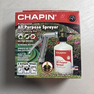 Chapin G362 All Purpose Hose-End Sprayer *Metal spray Handle* Made In USA 🇺🇸